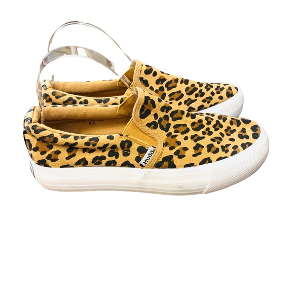 MUDD Leopard Print Platform Slip On Sneaker 8.5 - Picture 4 of 9